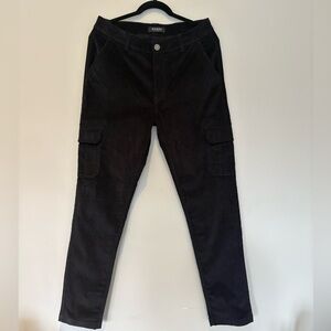 Guess Black Cargo Pants for Men